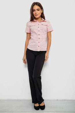 Сорочка жіноча однотонна, колір світло-рожевий, 230R068-1