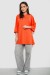 Футболка женская с принтом, цвет оранжевый, 244R3013