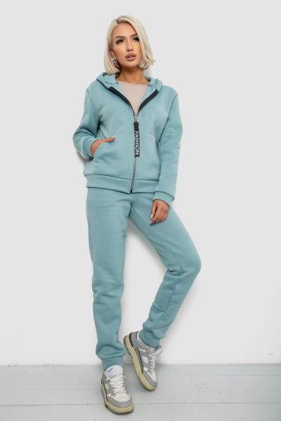 Спортивный костюм женский на флисе, цвет оливковый, 257R86-1