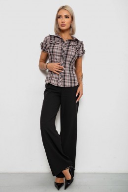 Сорочка жіноча в клітинку, колір темно-пудровий, 230R065