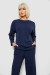 Костюм женский трикотажный в рубчик, цвет синий, 257R1321-1
