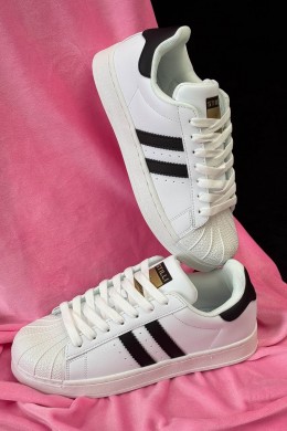 Кроссовки женские демисезонные, цвет бело-черный, 248RHB640