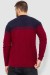 Свитер мужской, цвет сине-бордовый, 161R883 Свитер мужской, цвет сине-бордовый, 161R883