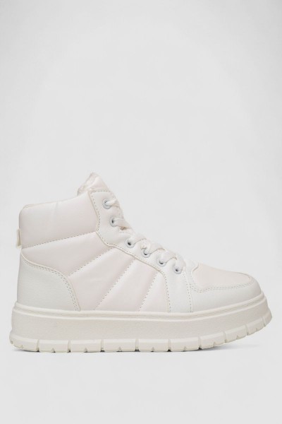 Кроссовки женские зимние на меху, цвет белый, 248RMB02