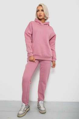 Спортивный костюм женский на флисе, цвет пудровый, 247R2040
