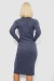 Платье повседневное утепленное, цвет джинс, 257R115