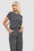 Костюм женский повседневный с принтом, цвет черный, 257R815-3 Костюм женский повседневный с принтом, цвет черный, 257R815-3