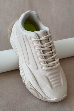 Кроссовки женские текстиль, цвет бежевый, 248RCX1260