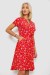 Платье софт с принтом, цвет красный, 230R0032 Платье софт с принтом, цвет красный, 230R0032