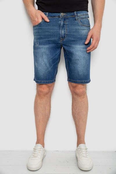 Джинсовые шорты мужские, цвет синий, 244R5A-049