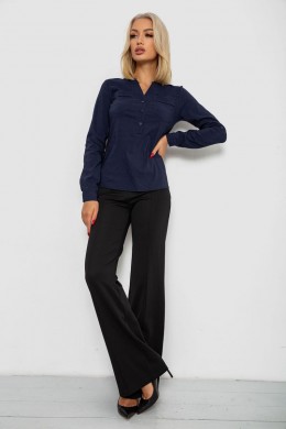 Блуза однотонная, цвет синий, 230R96-11