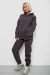 Спортивный костюм женский на флисе, цвет темно-серый, 247R2012