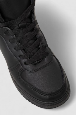 Кросівки жіночі зимові на хутрі, колір чорний, 248RAD300