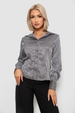 Сорочка класична в смужку, колір чорно-білий, 230R66