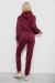 Спортивный костюм женский двухнитка, цвет сливовый, 214R1419-003