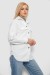 Рубашка -бомбер женская, цвет белый, 257R153 Рубашка -бомбер женская, цвет белый, 257R153
