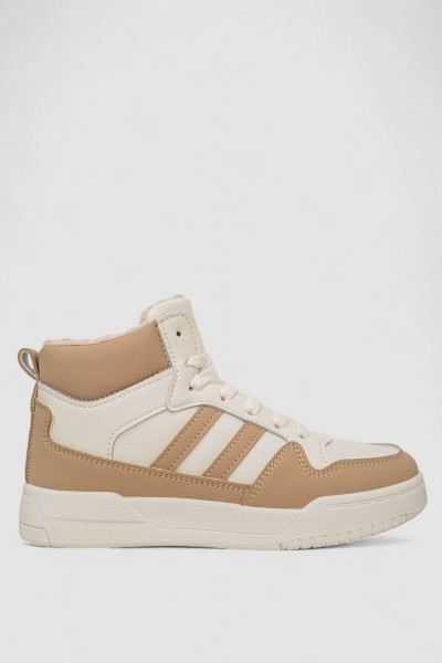 Кросівки жіночі зимові на хутрі, колір молочно-бежевий, 248RAD400-11