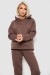 Спортивный костюм женский на флисе, цвет коричневый, 257R88 Спортивный костюм женский на флисе, цвет коричневый, 257R88