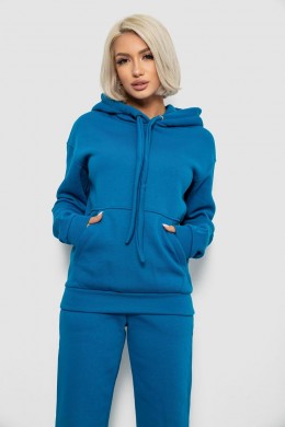 Спортивный костюм женский на флисе, цвет бирюзовый, 247R2039