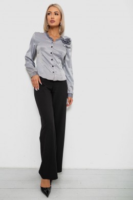 Блуза классическая в полоску с, цвет черно-белый, 230R067