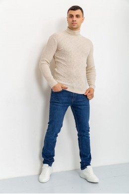 Свитер-гольф мужской, цвет светло-бежевый, 161R892