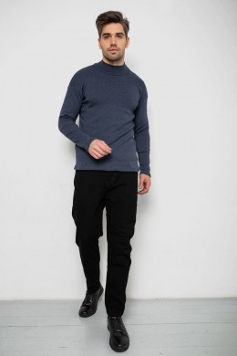 Гольф мужской на флисе, цвет синий, 238R338