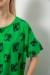 Футболка жіноча з принтом, колір зелений, 244R4015