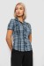 Сорочка жіноча в клітинку, колір синій, 230R065