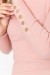 Кофта женская трикотажная однотонная, цвет светло-розовый, 204R017