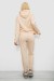 Спортивный костюм женский двухнитка, цвет бежевый, 214R1419-005