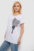 Футболка женская с принтом, цвет белый, 244R2412