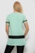 Футболка жіноча з принтом, колір м'ятний, 244R2081
