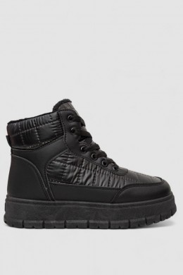 Кроссовки женские зимние на меху, цвет черный, 248RBL3