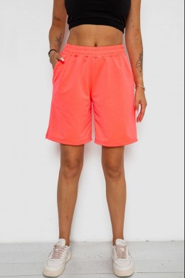 Шорти жіночі однотонні, колір кораловий, 238R57820