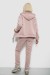 Спортивный костюм женский на флисе, цвет пудровый, 257R86