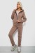 Спортивный костюм женский на флисе, цвет мокко, 257R86