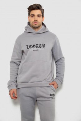 Спортивный костюм мужской на флисе, цвет серый, 238R57046