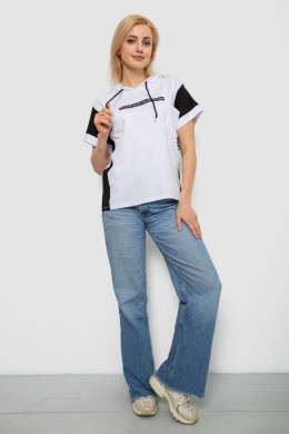 Футболка женская с принтом, цвет белый, 244R2311-5