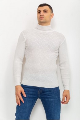 Свитер-гольф мужской, цвет молочный, 161R892