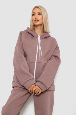 Спортивный костюм женский на флисе, цвет мокко, 238R5715-5