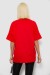 Футболка женская с принтом, цвет красный, 244R2131