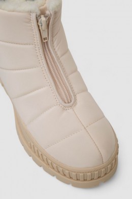 Дутики жіночі зимові на хутрі, колір бежевий, 248RCX1740