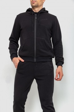 Спорт костюм мужской двухнитка, цвет черный, 119R200-2