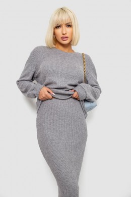 Костюм женский повседневный, цвет серый, 257R130