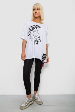Футболка жіноча з принтом, колір білий, 244R5002