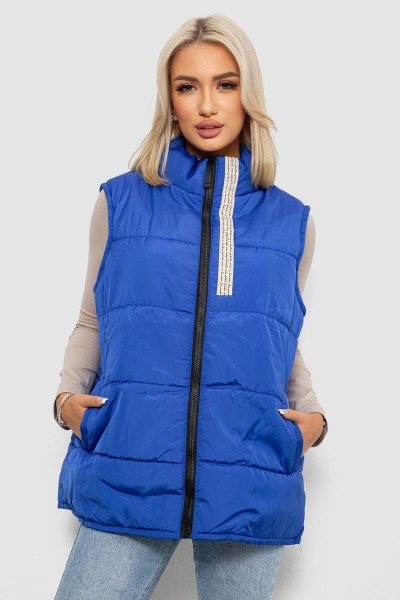 Жилет женский демисезонный, цвет электрик, 257R95