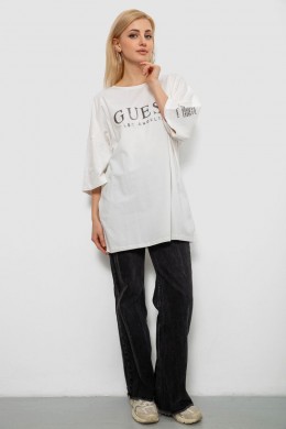 Футболка женская с принтом, цвет молочный, 244R3019