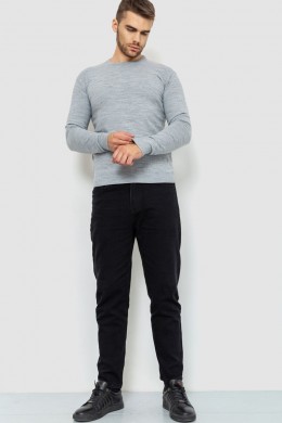 Свитер мужской однотонный, цвет светло-серый, 161R1770-1