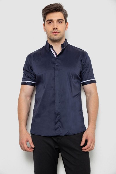 Сорочка чоловіча, колір темно-синій, 214R5007