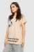 Футболка женская с принтом, цвет светло-бежевый, 244R3001